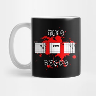 THIS DAD ROCKS-guitar chord Mug